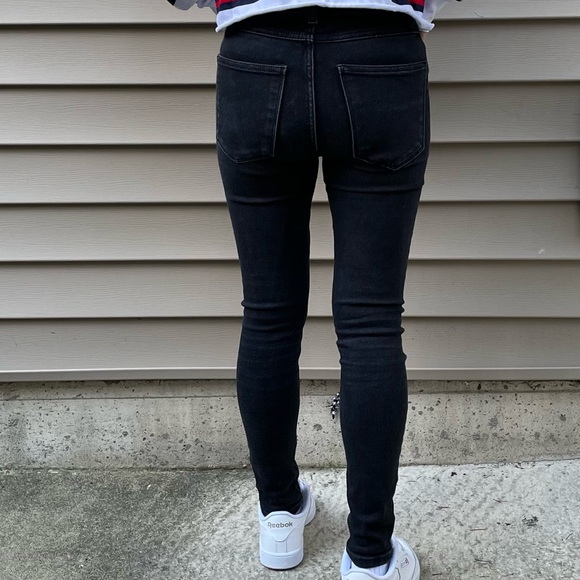 ZARA Black Denim Skinny Jeans - Picture 3 of 10